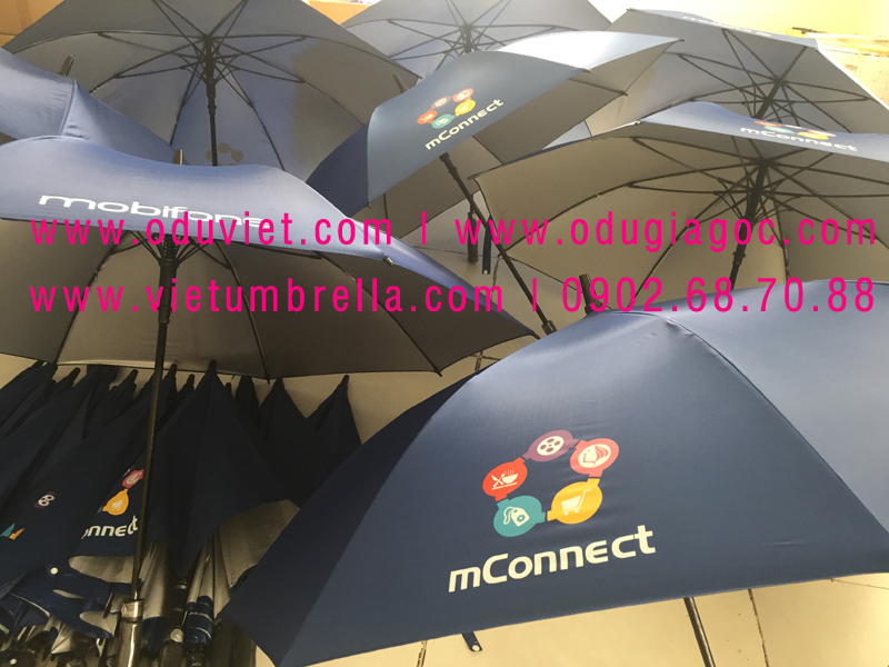 xưởng sản xuất ô dù cầm tay in logo quảng cáo